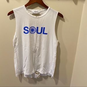 Soul Cycle Distressed Muscle Tank